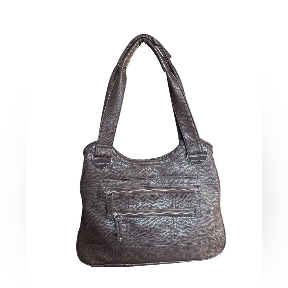 Tyler Rodan Brown 3 compartment Shoulder Bag